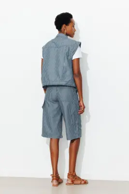 Veste rayée sans manches — photo 4