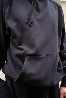 Comoli – HOODIE E03-05004 – BLACK — photo 2