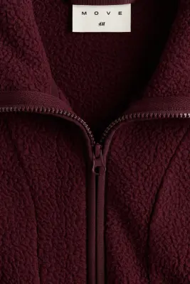 Veste de sport en tissu Teddy bear - Rouge cerise — photo 4