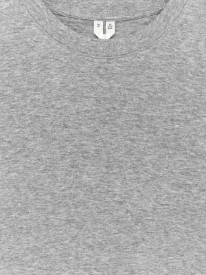 T-shirt signature à manches courtes - Gris chiné — photo 4