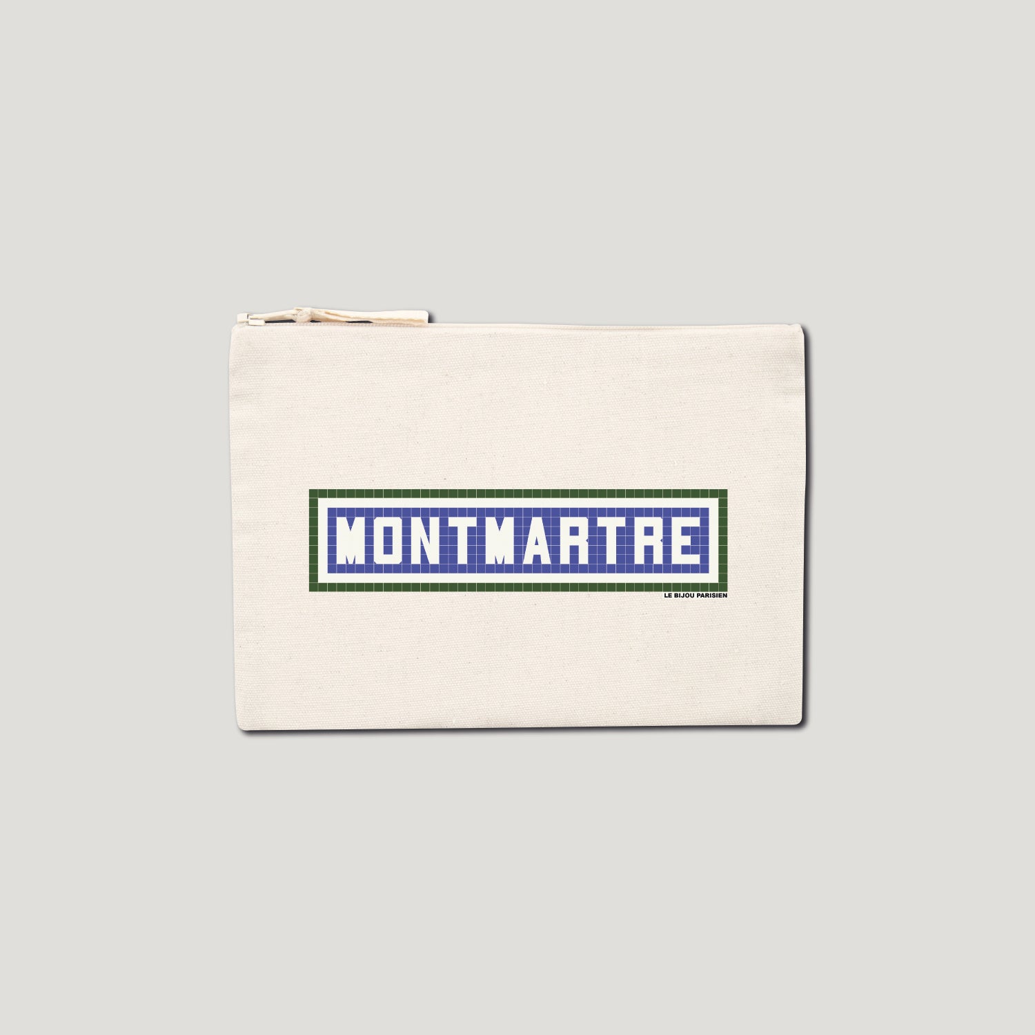 POCHETTE IMPRIMÉE - MONTMARTRE - ÉCRU