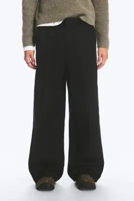 Pantalon chino Emil coupe ample - Noir — photo 2