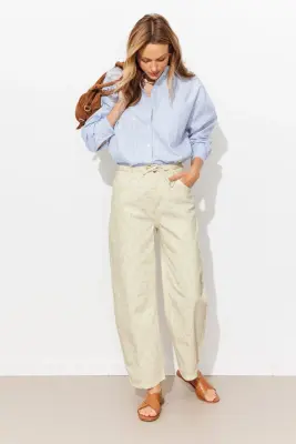 Pantalon balloon imprimé Femme — photo 3