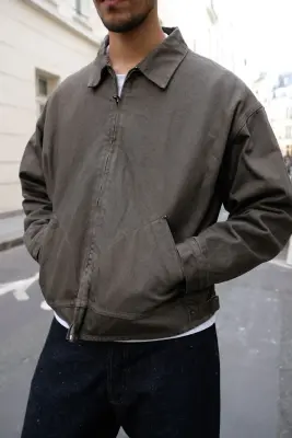 Kaptain Sunshine – Dyed Denim Work Jacket KS26FJK36 – CUB BROWN — photo 2