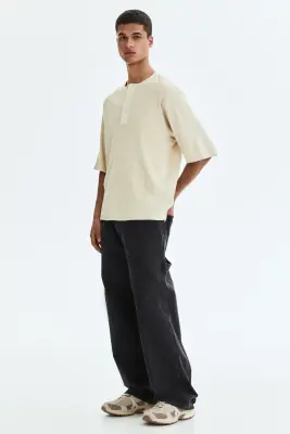 Jean baggy Carpenter - Noir denim — photo 2