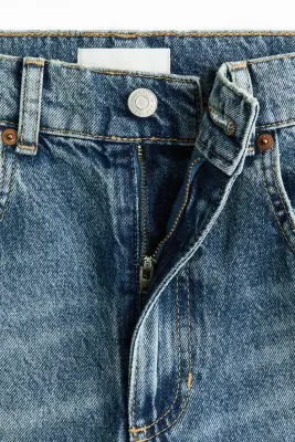 Baggy High Waist Jeans - Bleu denim — photo 4