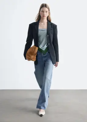 Jean barrel - Bleu moyen — photo 1