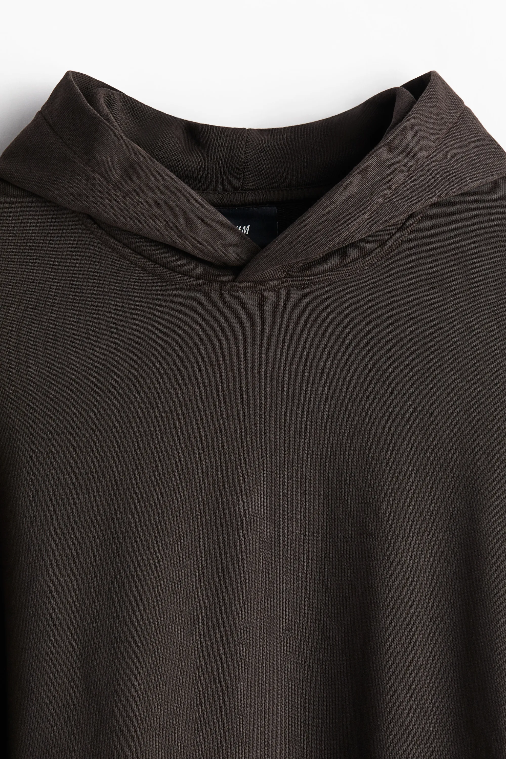 Hoodie délavé Loose Fit - Marron foncé
