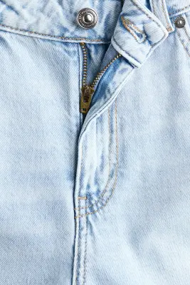 Baggy Regular Waist Jeans - Bleu denim clair — photo 1