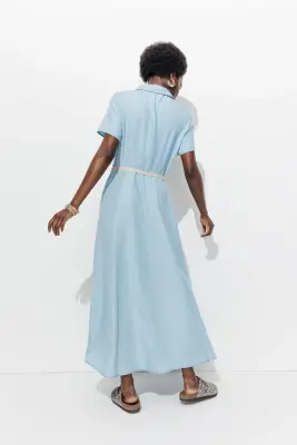 Robe-chemise longue Femme — photo 4