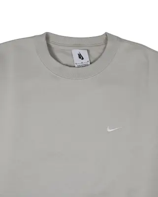 Solo Swoosh Fleece Sweatshirt Light Bone — photo 2