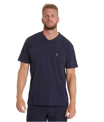 ALL SIZE TEE SHIRT COL V Marine — photo 4