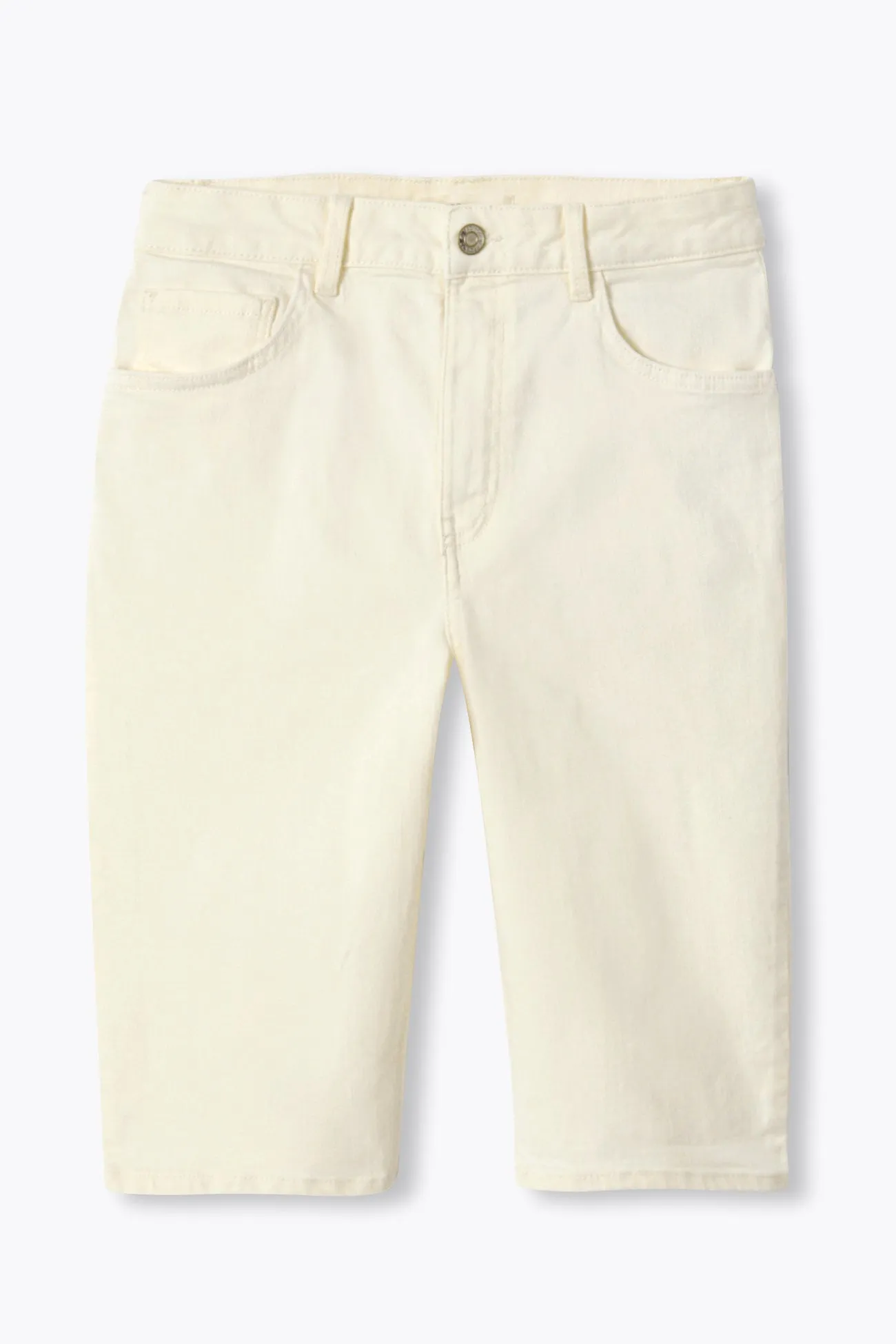 Bermuda slim en toile femme
