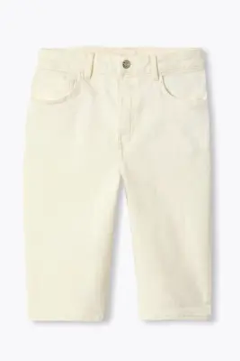 Bermuda slim en toile femme