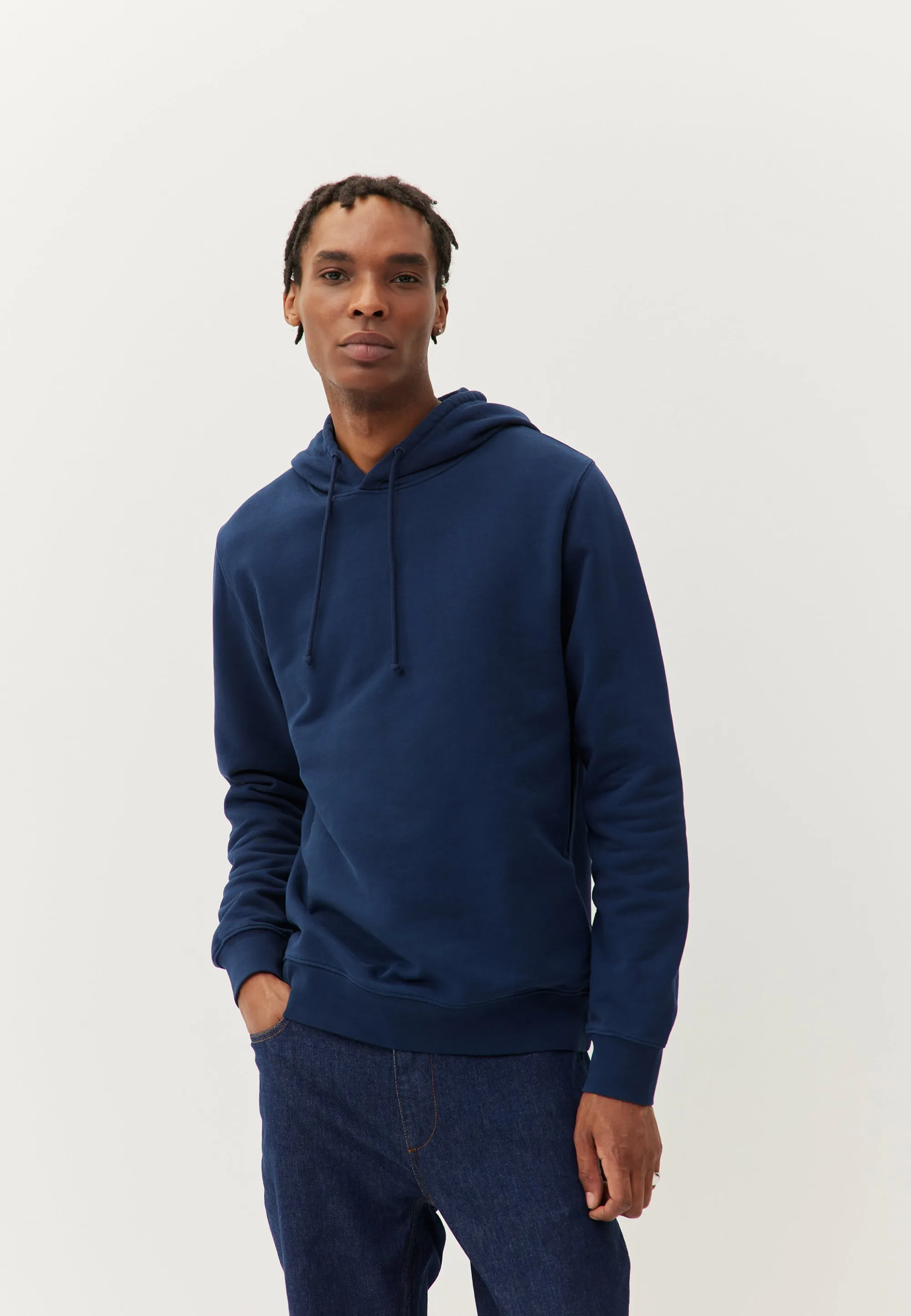 Le sweat à capuche - Bleu marine