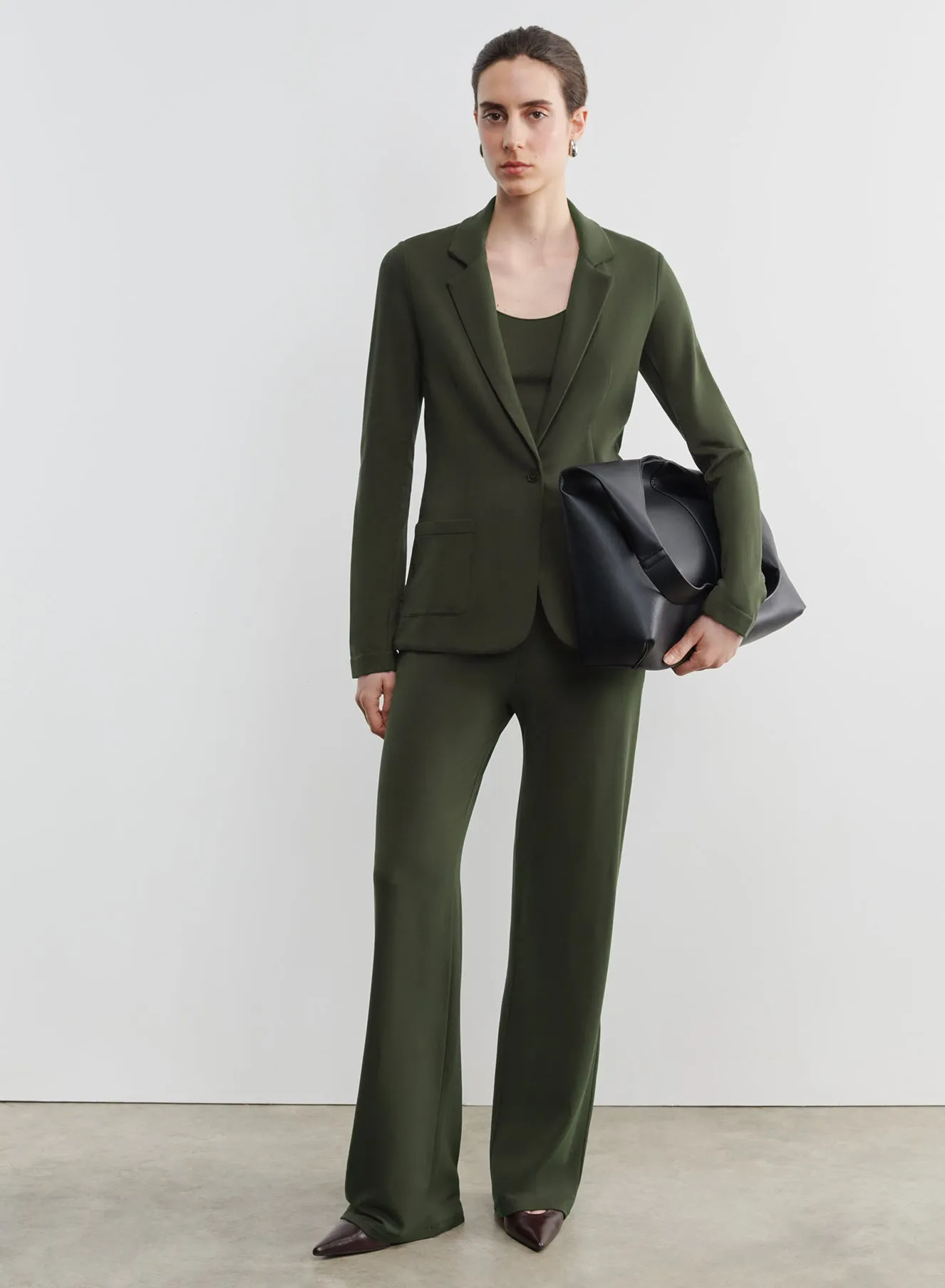 Pantalon en viscose et élasthanne
