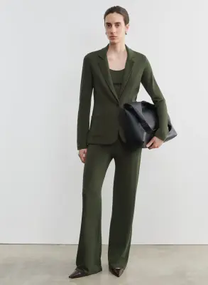 Pantalon en viscose et élasthanne