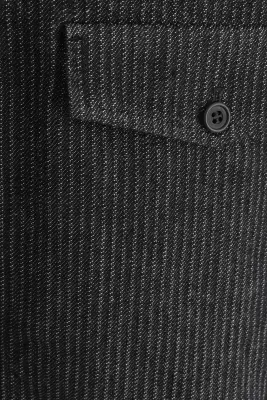 SURCHEMISE ZIPPÉE EN DENIM À FINES RAYURES - NOIR / FINES RAYURES — photo 5