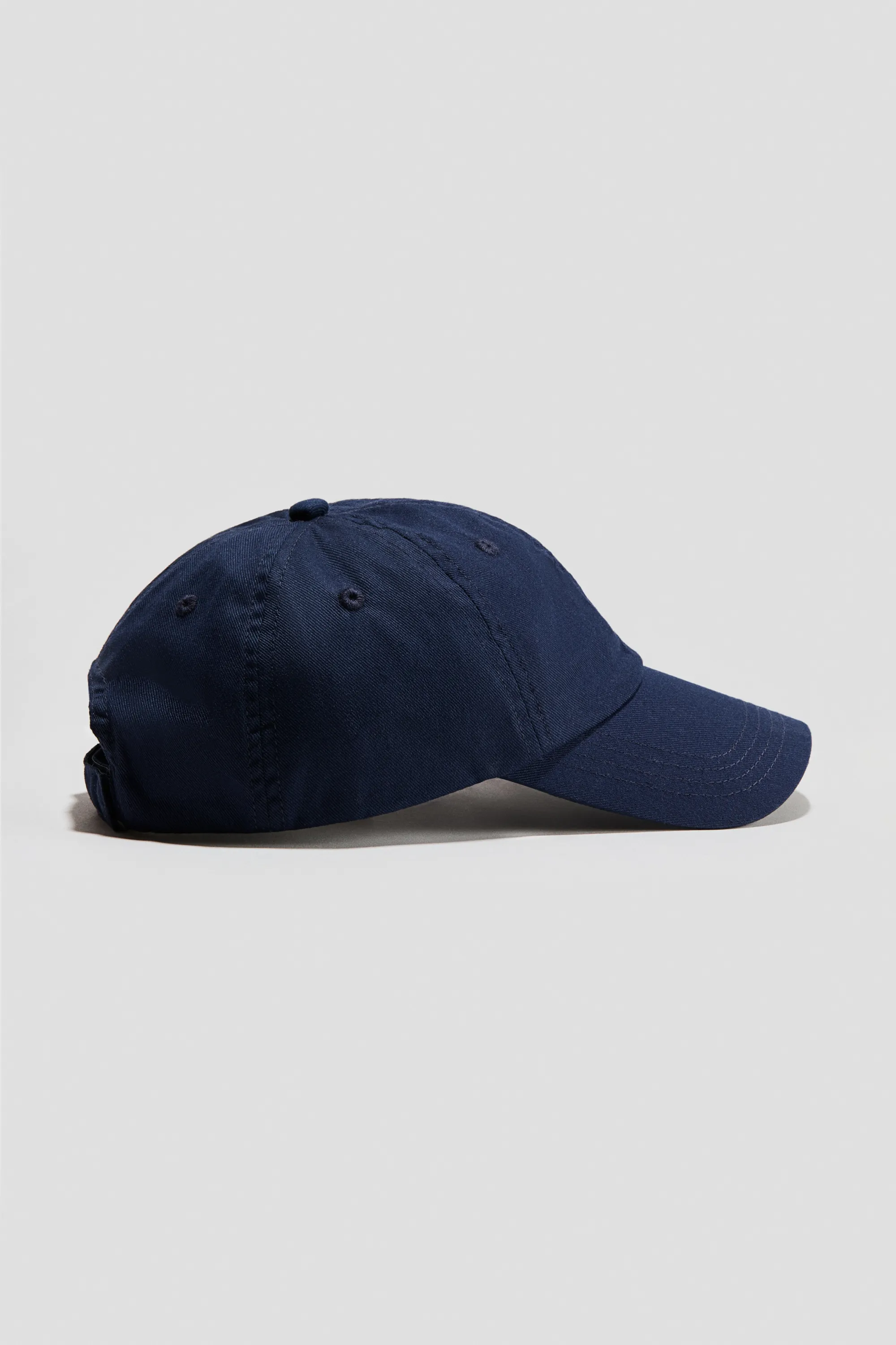 Lot de 2 casquettes en twill de coton - Bleu marine/beige