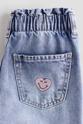 Jean avec porte-clés - Bleu denim/SmileyWorld® — photo 1