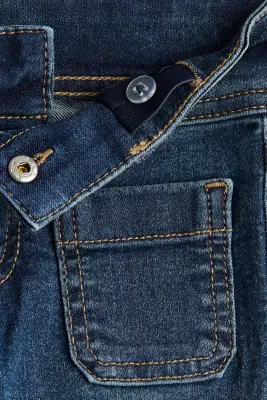 Superstretch Flared Leg Jeans - Bleu denim foncé — photo 1