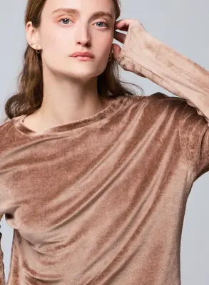 T-shirt en coton organique, modal et élasthanne — photo 2