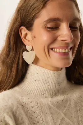 Boucles D'Oreilles Natou Ecru Nacre — photo 1