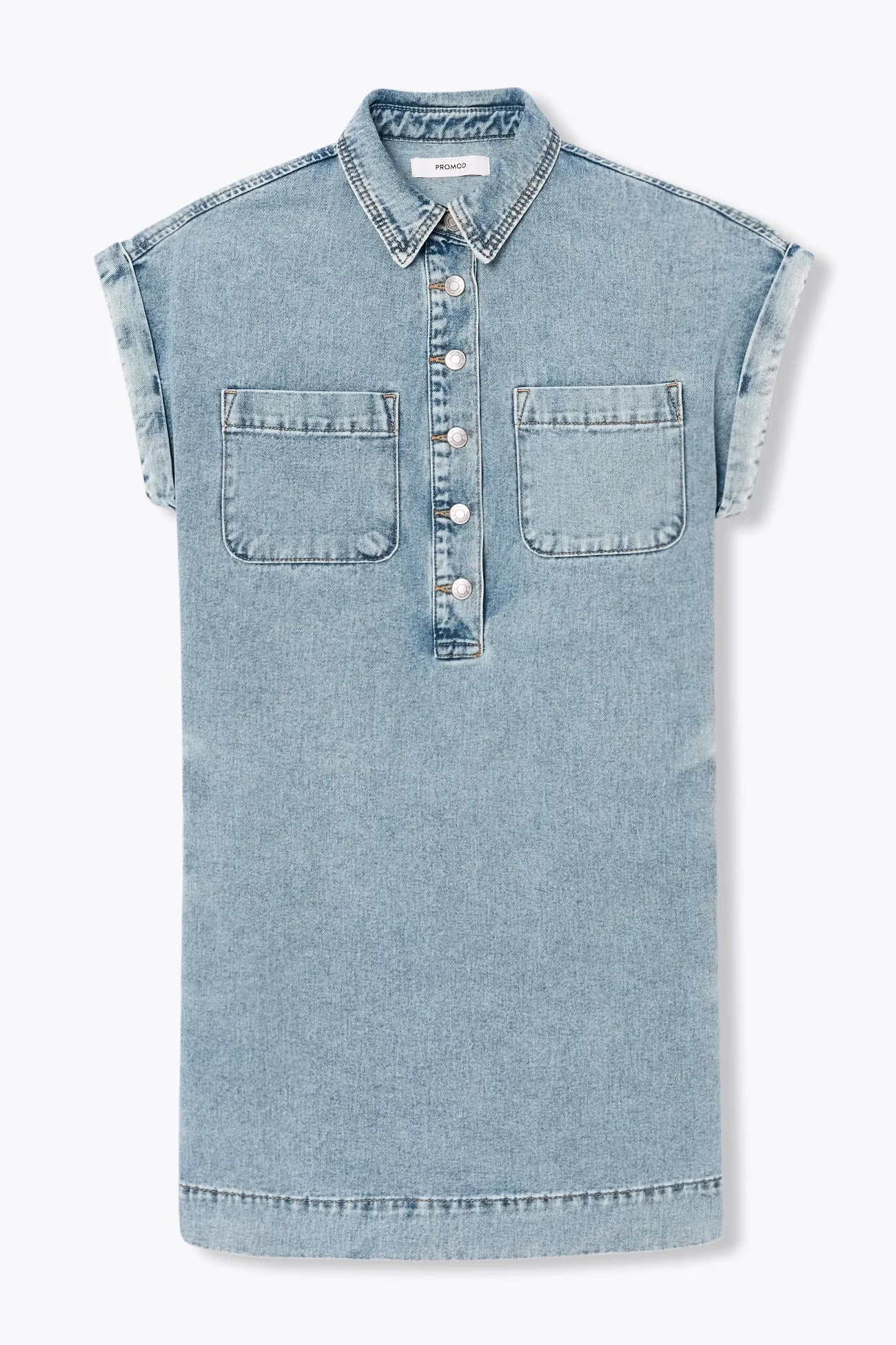 Robe courte en toile Femme
