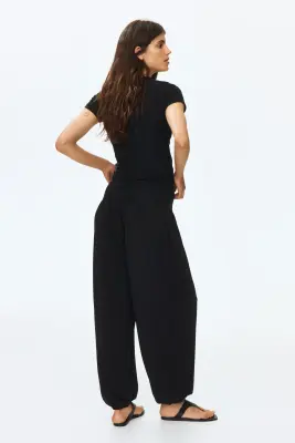 MAMA Pantalon ballon avec taille élastique - Noir — photo 3