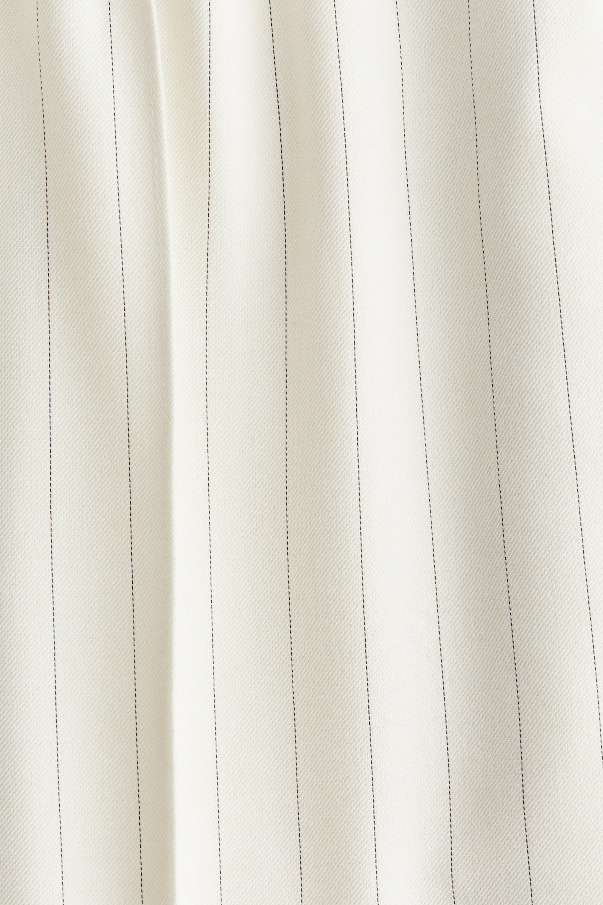 Pantalon large avec plis - Crème/rayures tennis