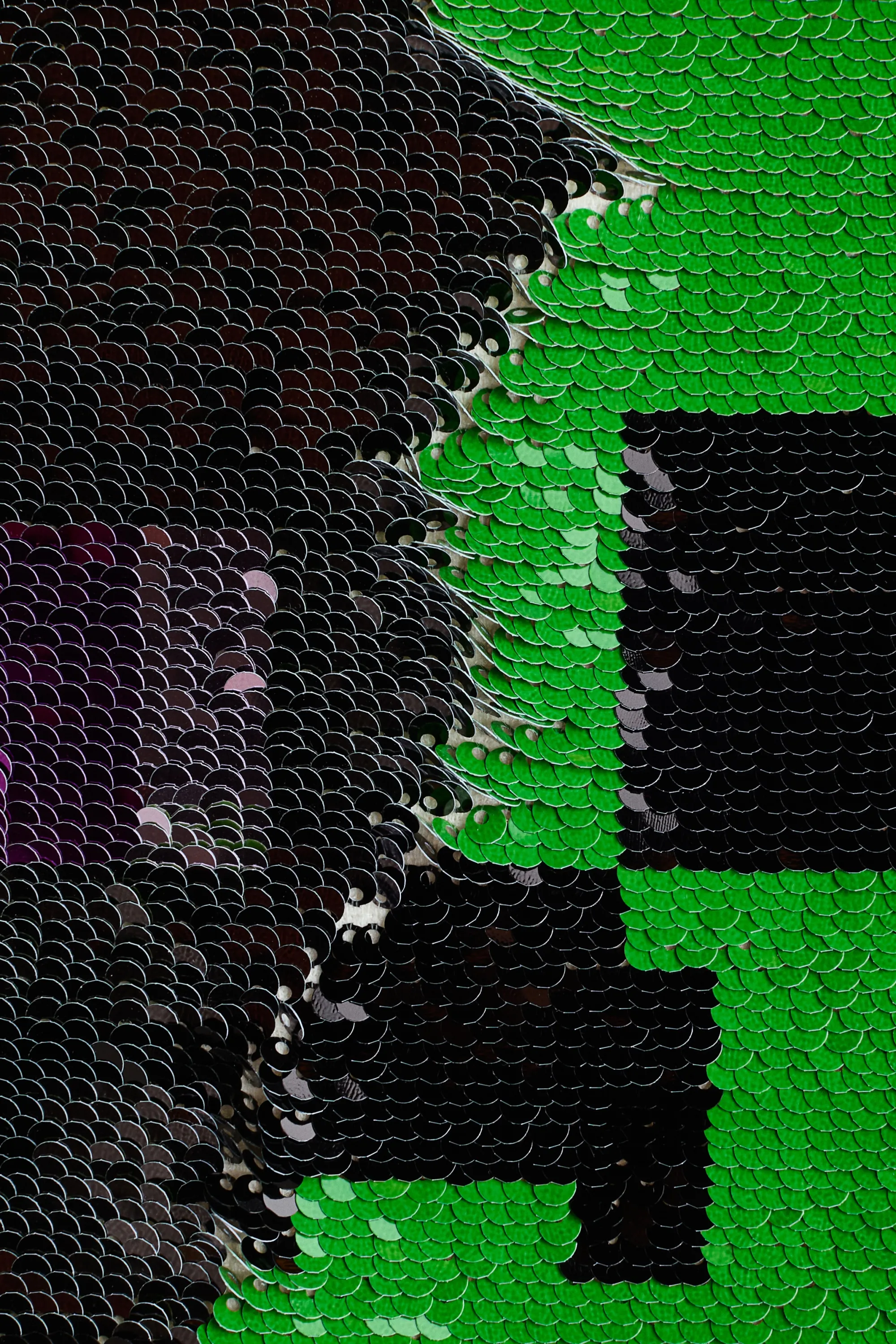 T-shirt avec sequins réversibles - Ivoire/Minecraft