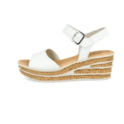 Sandales Gabor 64.651.21 Blanches - Lacets Grande Pointure Femme — photo 2