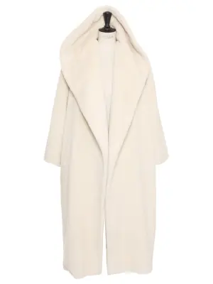Manteau long oversized en alpaga blanc Prix boutique 2200€ Taille L — photo 2