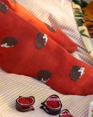 Chaussettes Hérisson couleur brique – Coucou Suzette