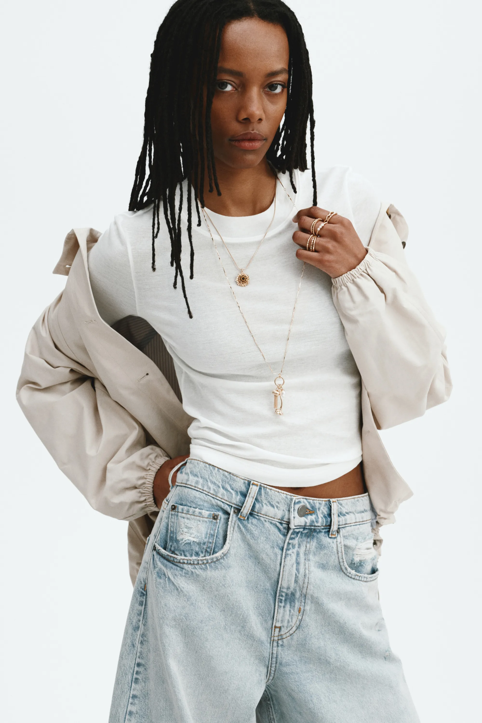 T-shirt en coton pima - Blanc