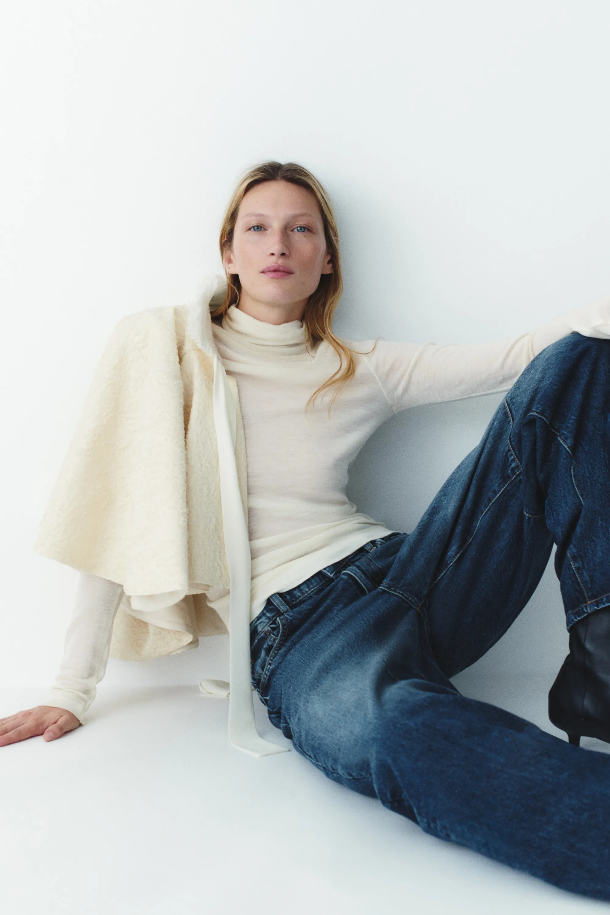 Barrel Regular Waist Jeans - Bleu denim foncé