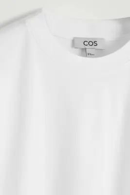 T-SHIRT DÉCONTRACTÉ EN COTON LÉGER - BLANC — photo 5