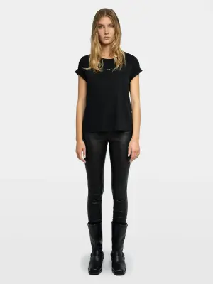 Pantalon Phlame Cuir Froissé