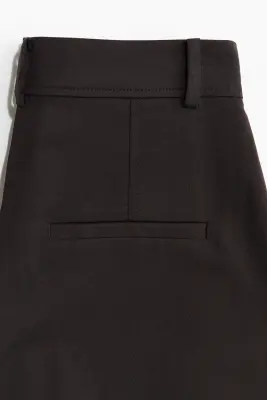 Pantalon large - Marron foncé — photo 4