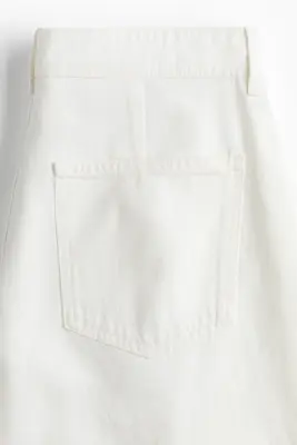 Wide Regular Waist Jeans - Crème — photo 5