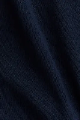Pull oversize en maille fine - Bleu marine — photo 4