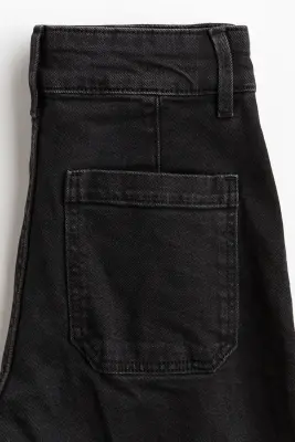 Wide High Jeans - Gris denim foncé — photo 3