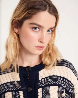 Veste Constanza rayé bleu et blanc — photo 5