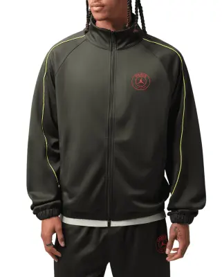 PSG Jordan Tricot Jacket Sequoia