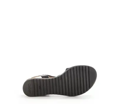 Sandales Gabor 82.751.27 Noires - Cuir Boucle Grande Pointure Femme — photo 5