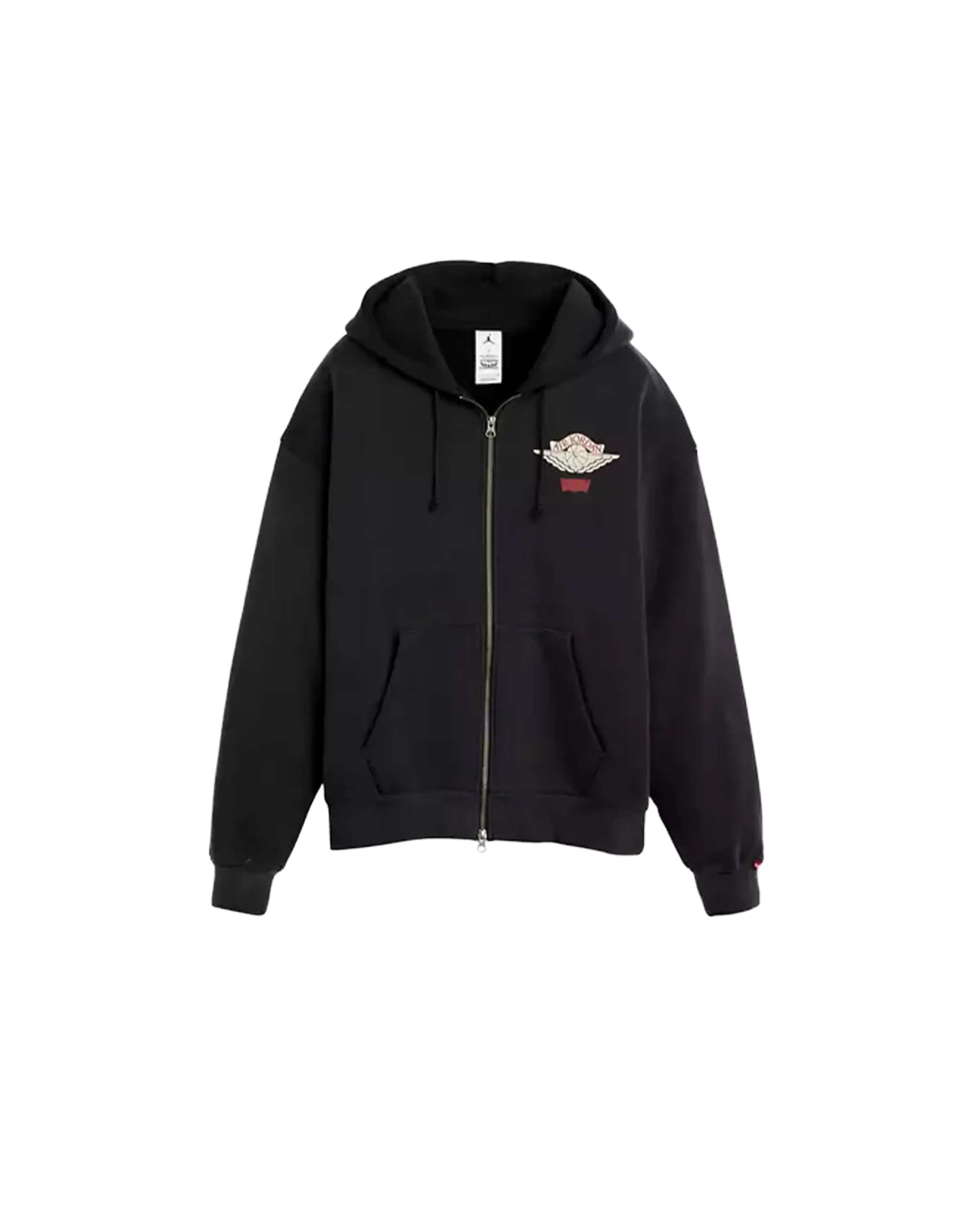 Jordan x Levi's® Full-Zip Hoodie Black/Pale Ivory/Gym Red