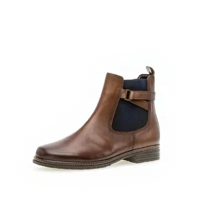 Bottines Gabor 94.670.36 Marron Cognac - Cuir Zip Grande Pointure Femme — photo 1