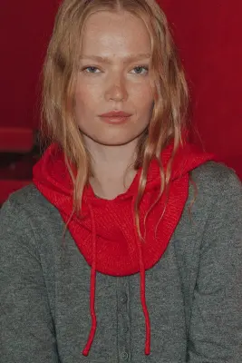 Cagoule en maille côtelée — photo 2