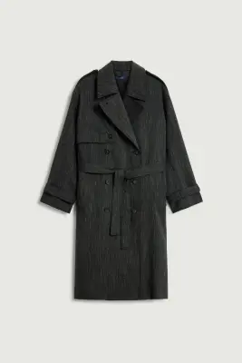 TRENCH JOURDAIN GRIS ANTHRACITE — photo 5