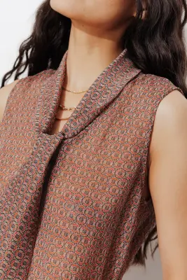 Blouse à lavallière Femme — photo 5